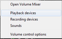 Right Click Speaker icon